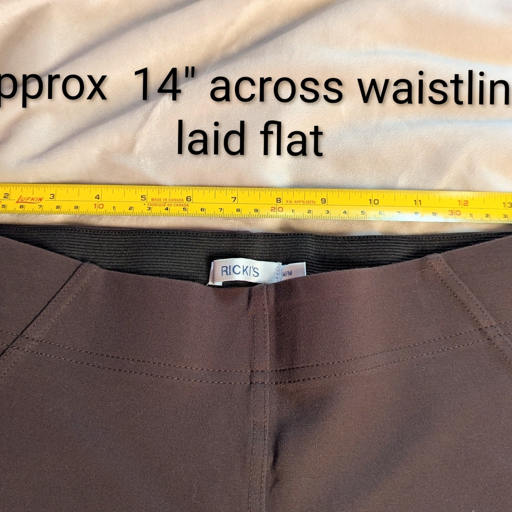 Size Med, Ricki's Lex Ladies Legging Style Pant, Coffee/Brown Colour, EUC - Picture 5 of 10